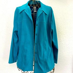 Light blazer turquoise, Size 12